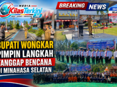 Kesiapsiagaan Bencana: Bupati Minsel FDW Pimpin Apel Gelar Pasukan